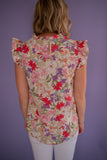 The Sydney Floral Top (Cream)