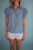 The Liberty Button Top