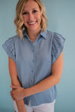 The Liberty Button Top