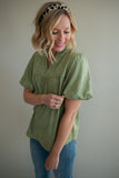 The Emery Suede Top