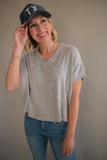 The Jerry Knit Top (Grey)