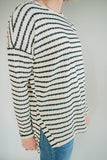The Selah Textured Striped Sweater