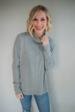 The Stetson Cowl Neck Top (Grey)