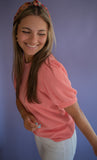 The Durham Ribbed Top (Coral)