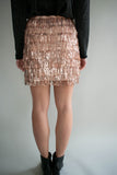 The Josephine Sequin Skirt (Rose Gold)
