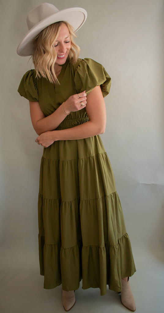 The Frazier Dress (Olive)