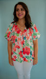 The Sarasota Floral Top
