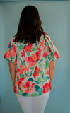 The Sarasota Floral Top