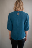The Bristol Texture Puff Sleeve Top