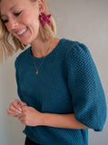 The Bristol Texture Puff Sleeve Top