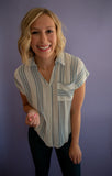 The Trisha Button Top