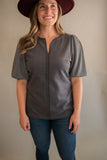 The Vaughn Puff Sleeve Top
