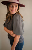 The Vaughn Puff Sleeve Top