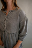 The Dalton Button Babydoll Top