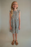 The Landrie Floral Dress-Blue (Tween)