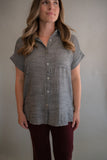 The Elijah Button Top (Grey)
