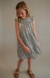 The Landrie Floral Dress-Blue (Tween)