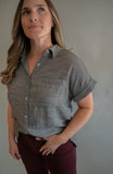 The Elijah Button Top (Grey)