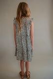 The Landrie Floral Dress-Blue (Tween)