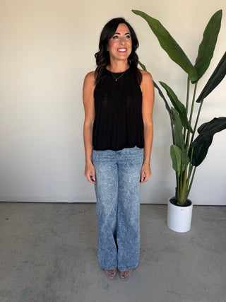 The Theodora Knit Top (Black)