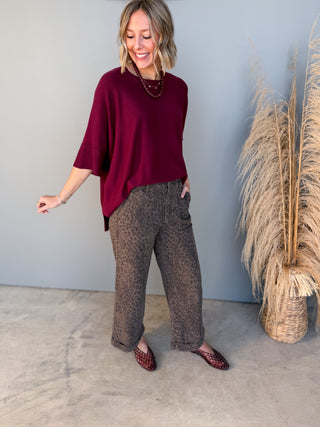 The Opaline Knit Tunic (Plum)