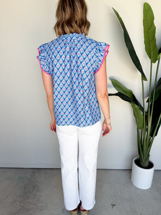 The Montrose Top (Blue)
