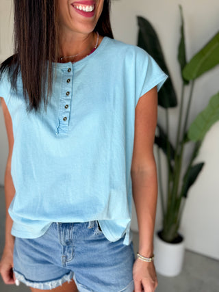The Belhaven Button Top