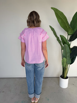 The Camille Scalloped Top