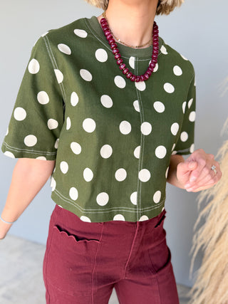 The Loretta Polkadot Top
