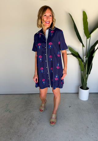The Peony Embroidered Dress