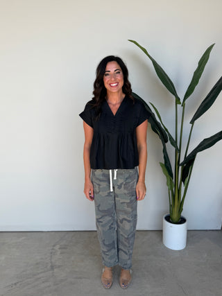 The Petra Pleated Top