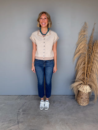The Maggie Knit Top (Taupe)