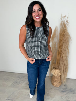 The Willa Gingham Vest