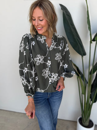 The Isadora Button Top