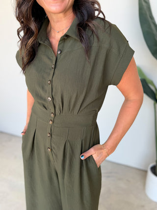 The Olivia Button Jumpsuit