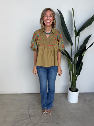 The Kayla Top (Mustard)