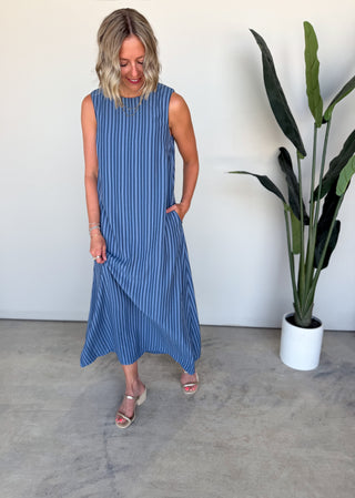 The Teller Striped Maxi (Blue)