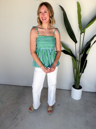 The Merida Striped Top (Green)