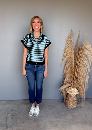 The Maggie Knit Top (Forest)