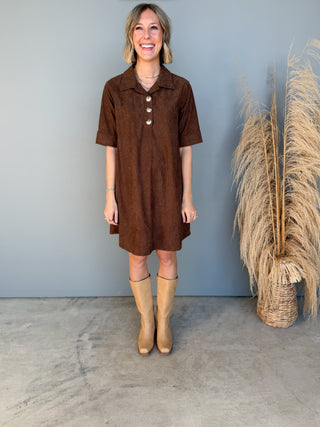 The Gemma Dress (Mocha)