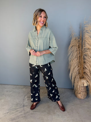 The Erin Button Top