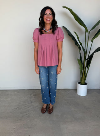 The Indira Pleated Top