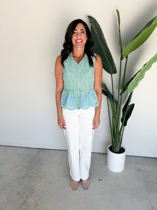 The Pompano Embroidered Top