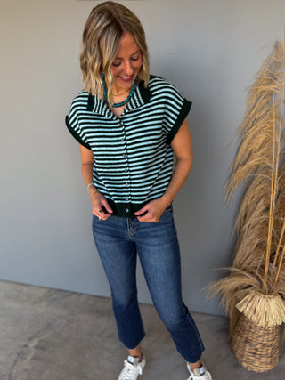 The Maggie Knit Top (Forest)