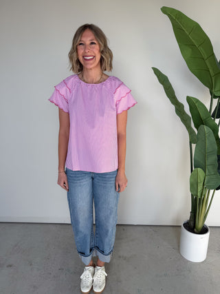 The Camille Scalloped Top