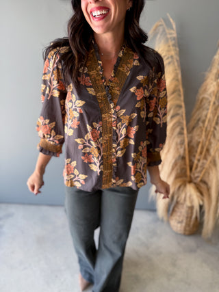 The Newport Top (Brown)