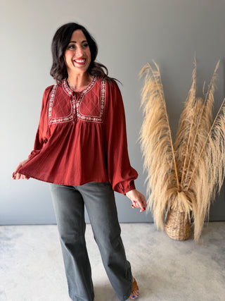 The Ardena Embroidered Top