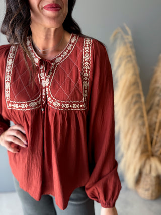 The Ardena Embroidered Top