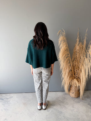 The Hennessy Button Sweater (Forest)