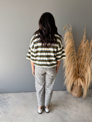 The Bonnie Knit Top (Olive)